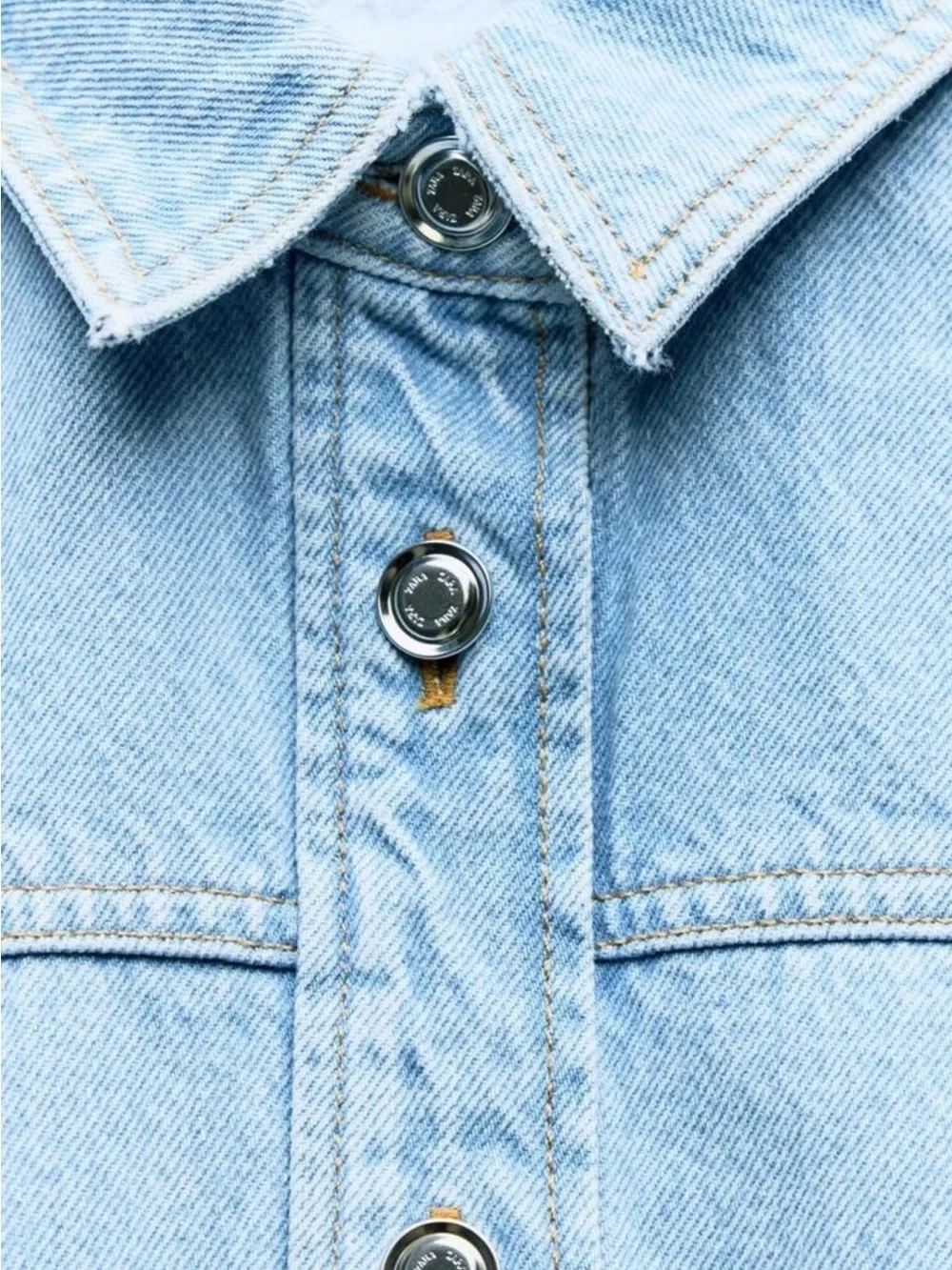 ZARA Denim Mini Dress - Picture 15 of 16